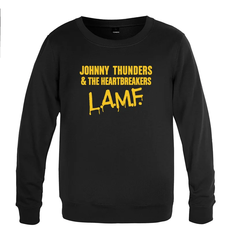JOHNNY THUNDERS LAMF Punk Rock Sweatshirt Men Spring Autumn Long Sleeve O-Neck Pullover Casual Man Hip Hop Sport Fitness Hoody