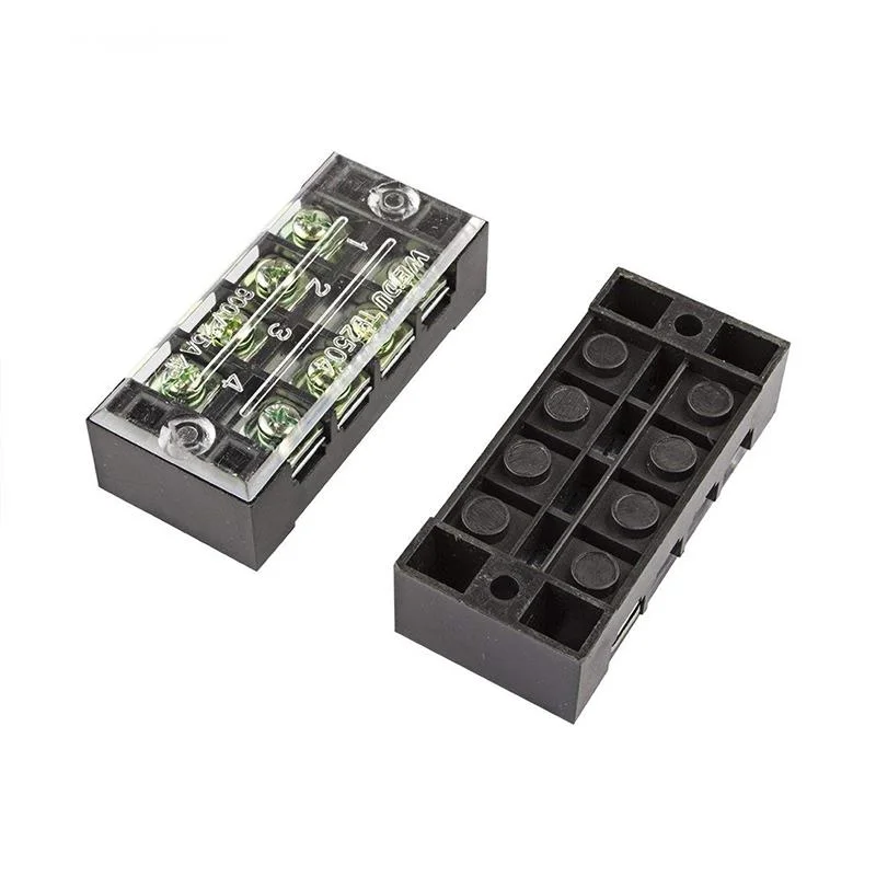 

3Pcs Dual Row 4 Position 600V 15A/25A/45A Screw Terminal Electric Barrier Strip Block