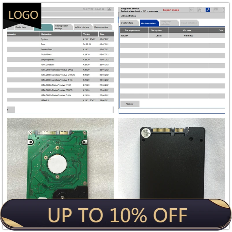 

2021 Hot Sale V2021.06 For BM.W ICOM Next A2+B+C Software -D 4.29 -P 68.0 500GB HDD/512GB SSD WIN7 ICOM A2 Expert Mode