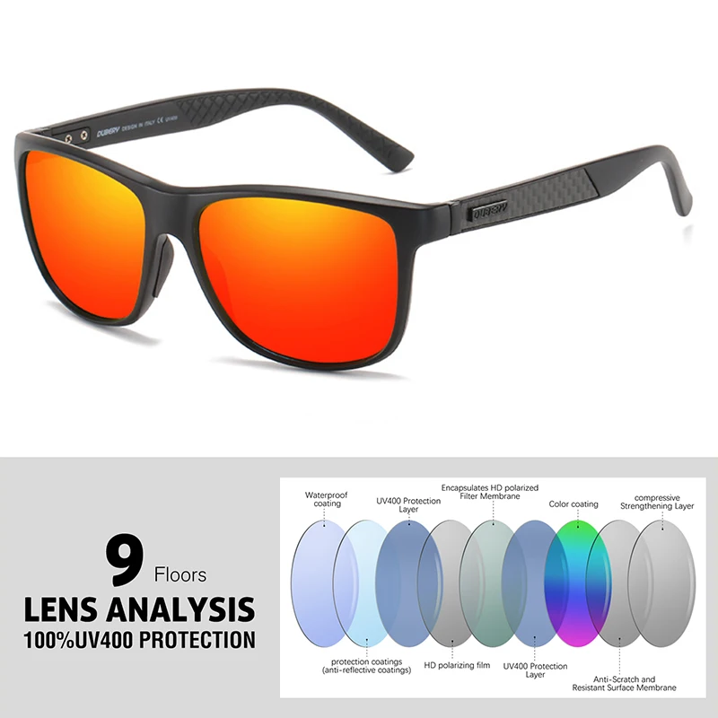 Солнцезащитные очки DUBERY мужские поляризационные для вождения путешествий