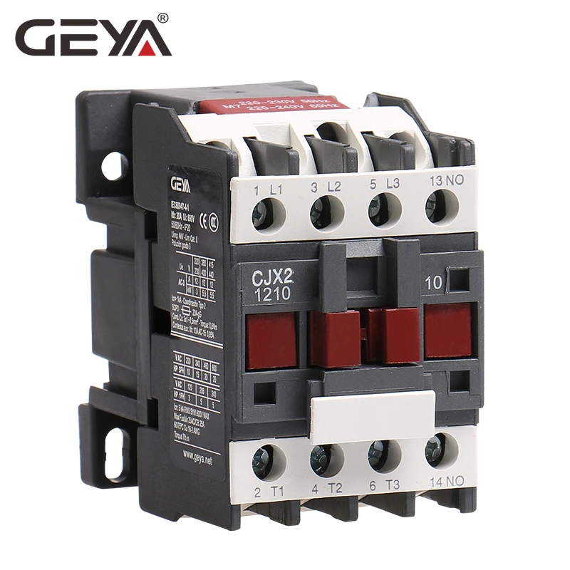 GEYA CJX2 1210 Din Rail Telemecanique контакторов переменного тока 220V магнитный контактор 380V AC