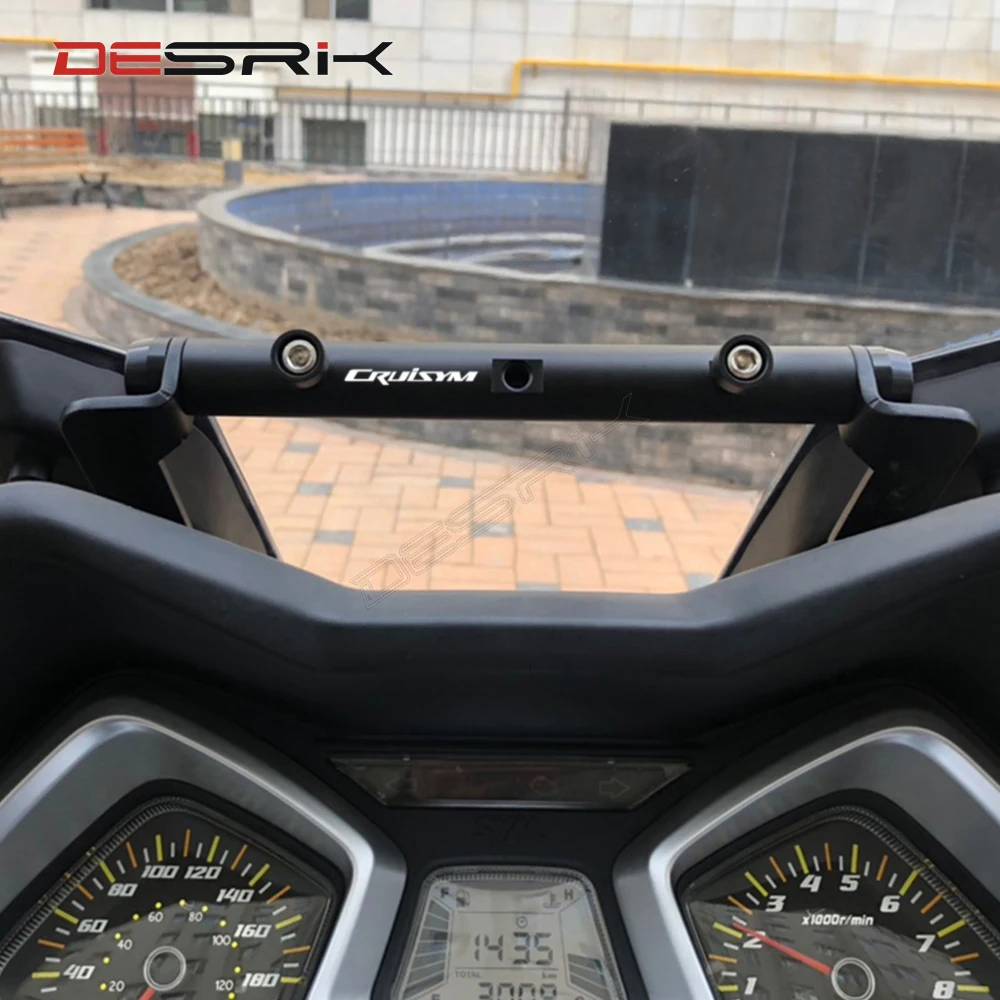 

DESRIK For SYM CRUISYM 300 CRUISYM300 2017 - 2019 Motorcycle Navigation Bracket Mobile Phone Gps Plate Bracket Accessories