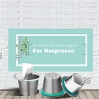 Многоразовые капсулы Nespresso Nesspreso из нержавеющей стали для кофе, многоразовая чашка с фильтром, инструменты для кофеварки сделай сам