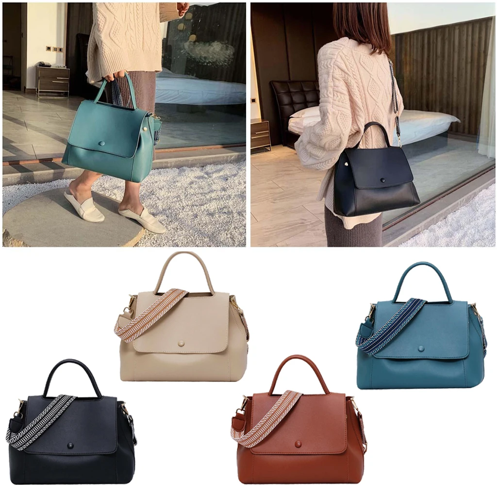 

Ladies Medium PU Leather Women's Crossbody Bag Purse Messenger Bag for Girls