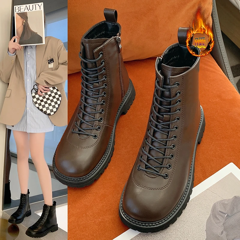 

Женские резиновые сапоги-Женская обувь зимняя обувь с круглым носком дождь Черный Рок 2021 до середины икры низкая Женская ткань однотонные