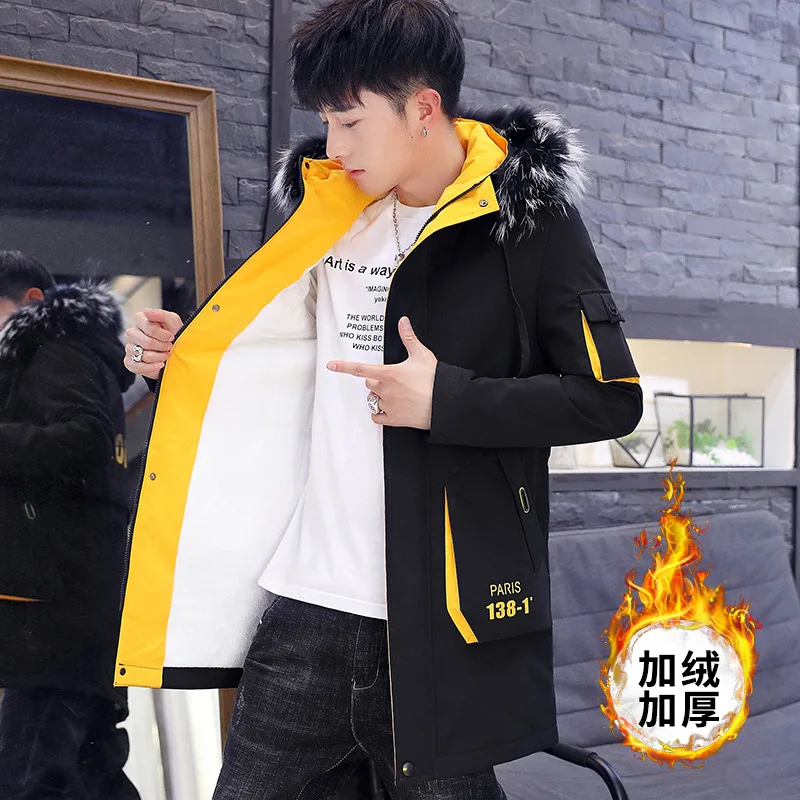 2019 Для мужчин зимняя Бизнес парки Большие размеры Повседневное теплый толстый