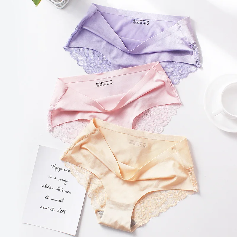 

Sexy Underwear Panties Lace Seamless Women Briefs Knickers Soft Lingerie Underpants Breathable Tangas Bragas