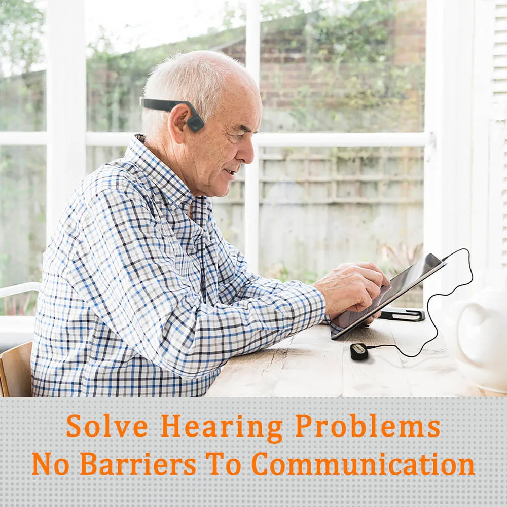 BN-701T наушники для слухового аппарата Bluetooth Беспроводные с костной проводимостью