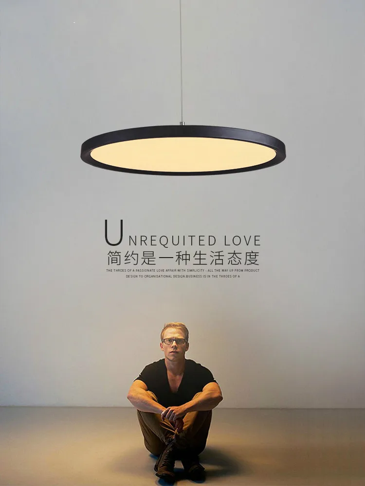 Современная светодиодная Люстра для ресторана простой креативный круглый