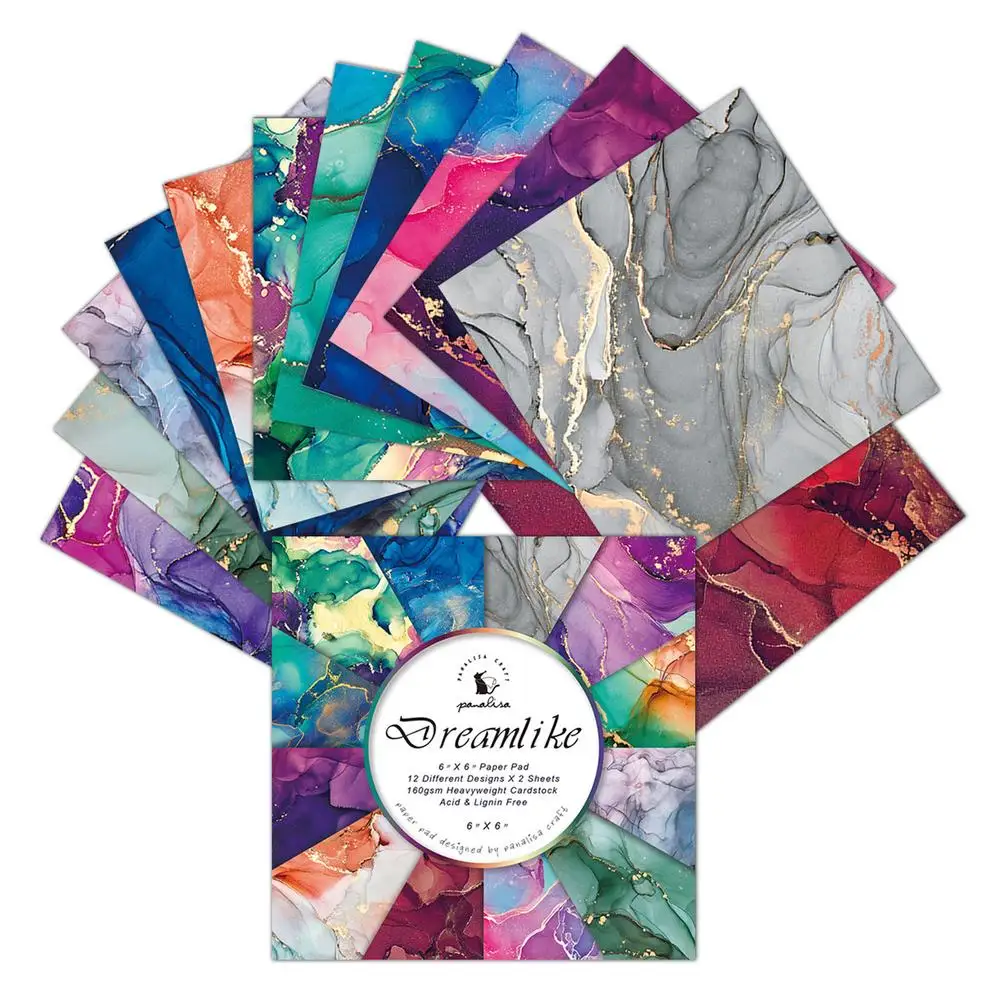 

24 Sheets DIY Craft Patterned Paper Pad Patterned Paper Pack For Journaling For Hand-made Greeting Cards Handcrafted Ornaments