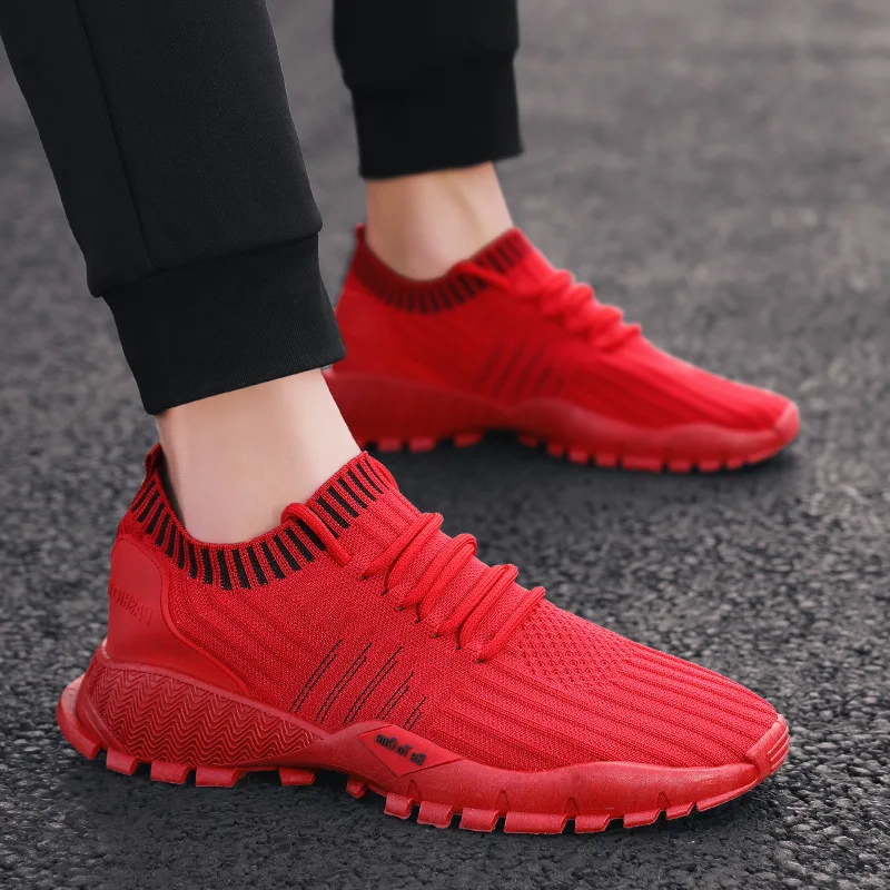 

Summer Casual Shoes Men Fashion Sneakers Breathable Lightweight Man's Mesh Footwear Male Walking Shoes Spring Autumn Sock Shoes