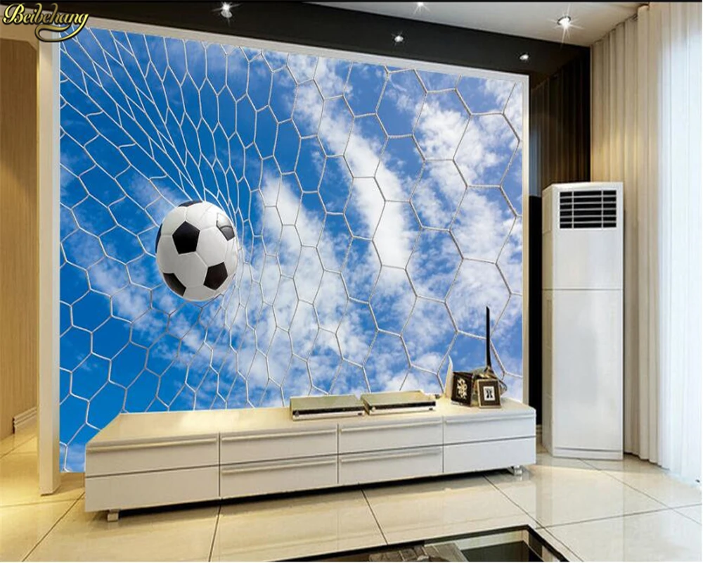 Пользовательские фото 3d обои настенная наклейка голубое небо белое облако