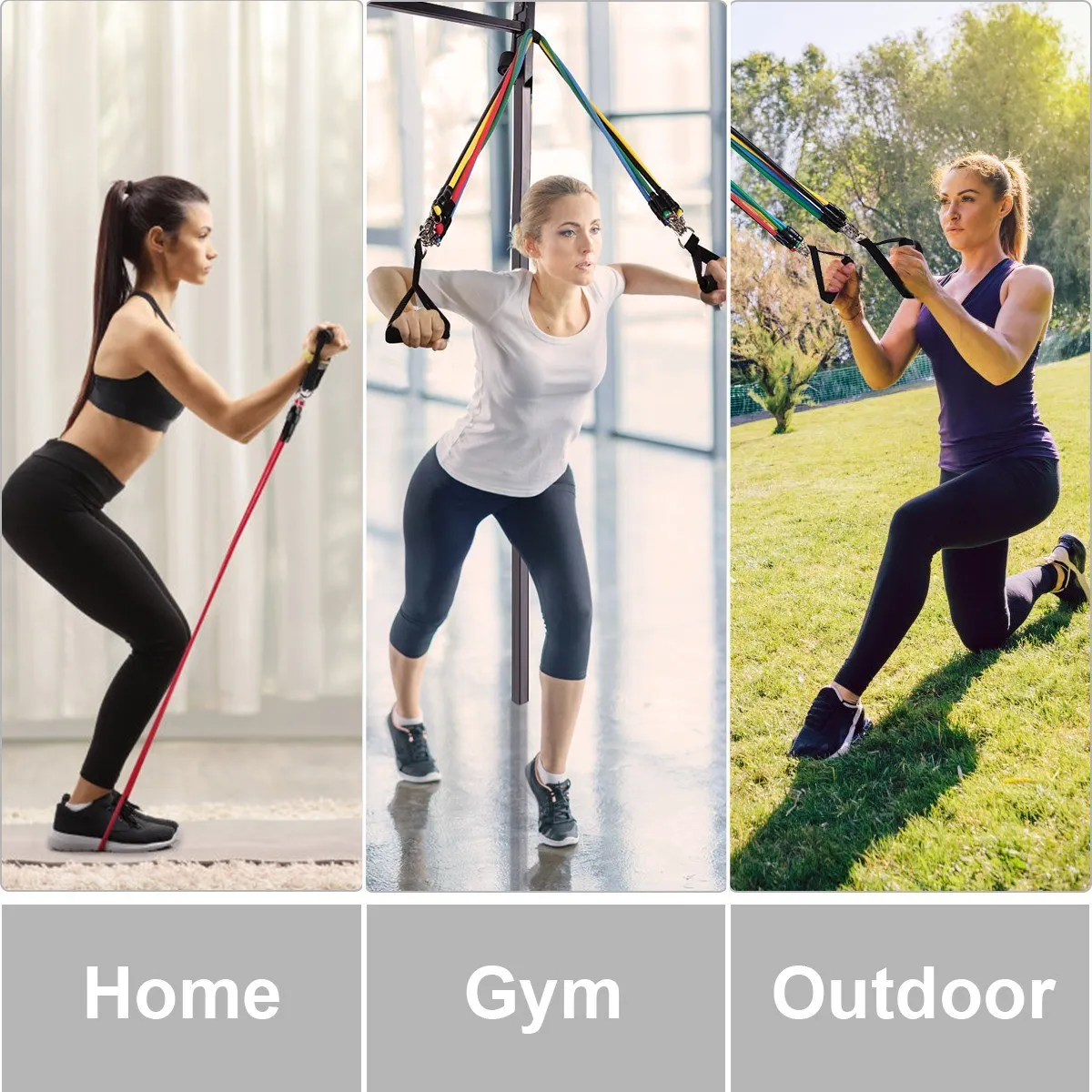 Набор резинок сопротивления веревка для занятий йогой фитнесом резиновая петля