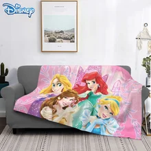 Disney Princess Cartoon Blanket Plush for Kids Adults Print warm Sherpa flannel Bedspread Blanket Throw for Sofa Bed Cover (2)