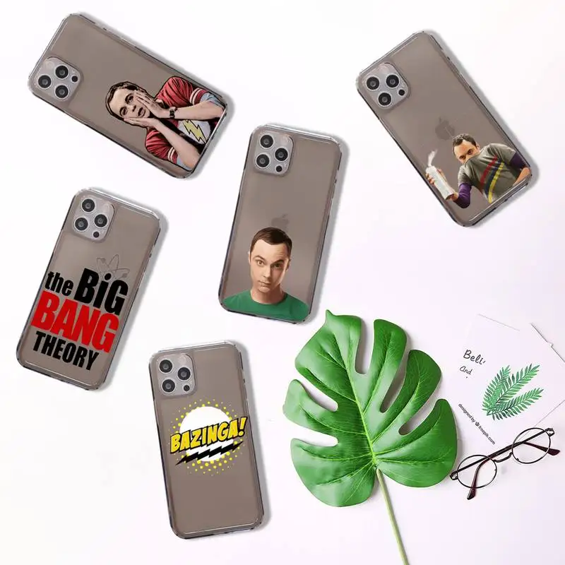 

The Big Bang tv show cartoon Phone Case Transparent for iPhone 7 8 11 12 se 2020 mini pro X XS XR MAX Plus