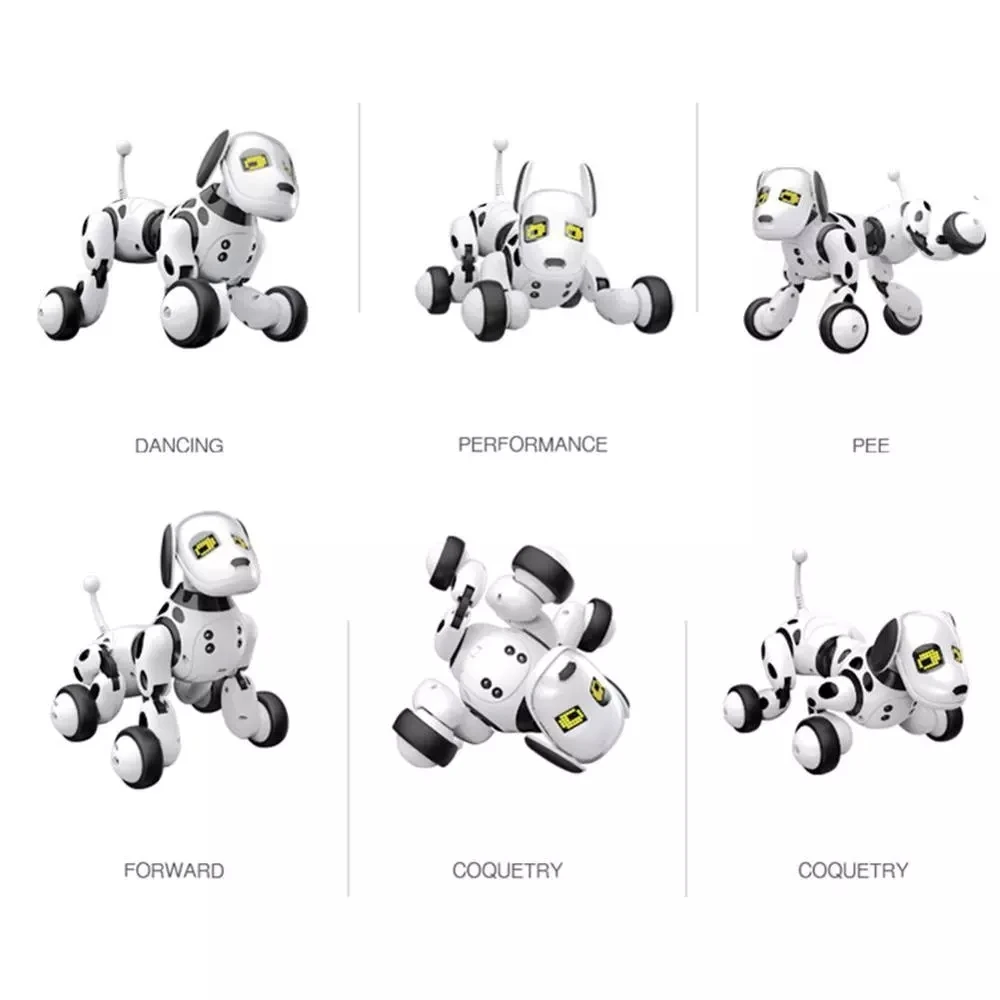 2021 New Electronic Pet RC Robot Dog Voice Remote Control Toy 2.4G Wireless Programmable Talking Children's | Игрушки и хобби