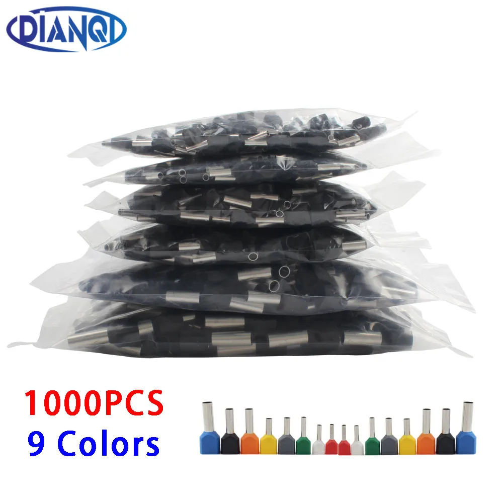 1000 шт./упак. две предварительно изолированные концевые холоднопрессованные