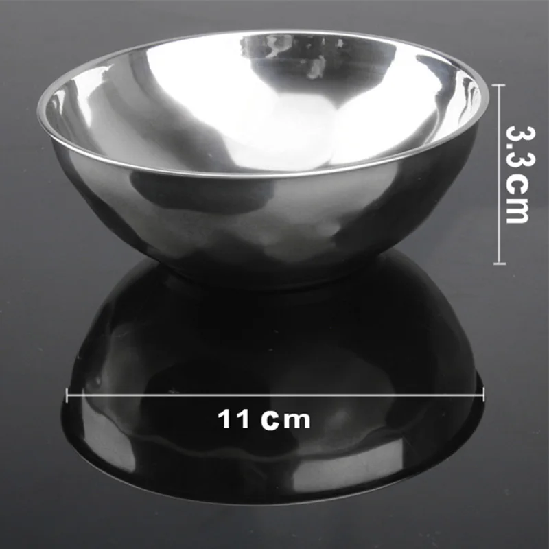

Stainless Steel Bowl Anti-Rust Smooth Rolled Edge Resistant Safe Kids Bowls XKW
