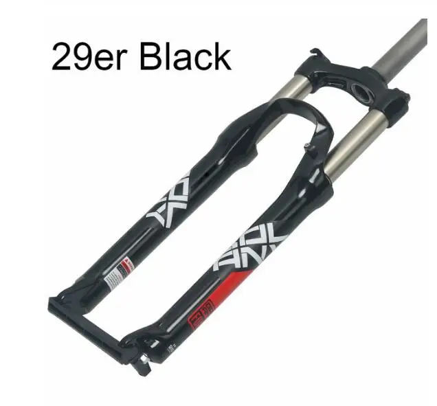 29er Black Новинка Bolany 26/27. 5/29er горный велосипед из алюминиевого сплава, механическая вилка с подвеской, Пружинная Вилка, амортизирующая для велосипедных аксессуаров - Color: 29er Black