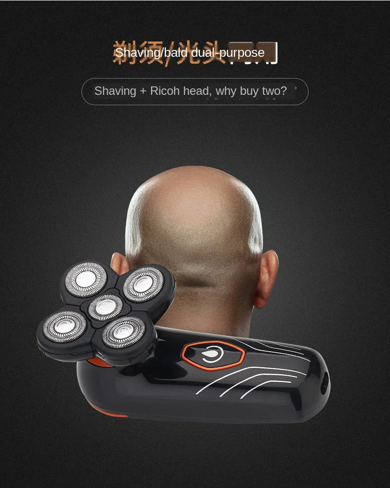 

Rechargeable Razor Whole Body Washing Electric Shaver Shaving Machine Men Beard Trimmer with 5 Independently Floating Blades