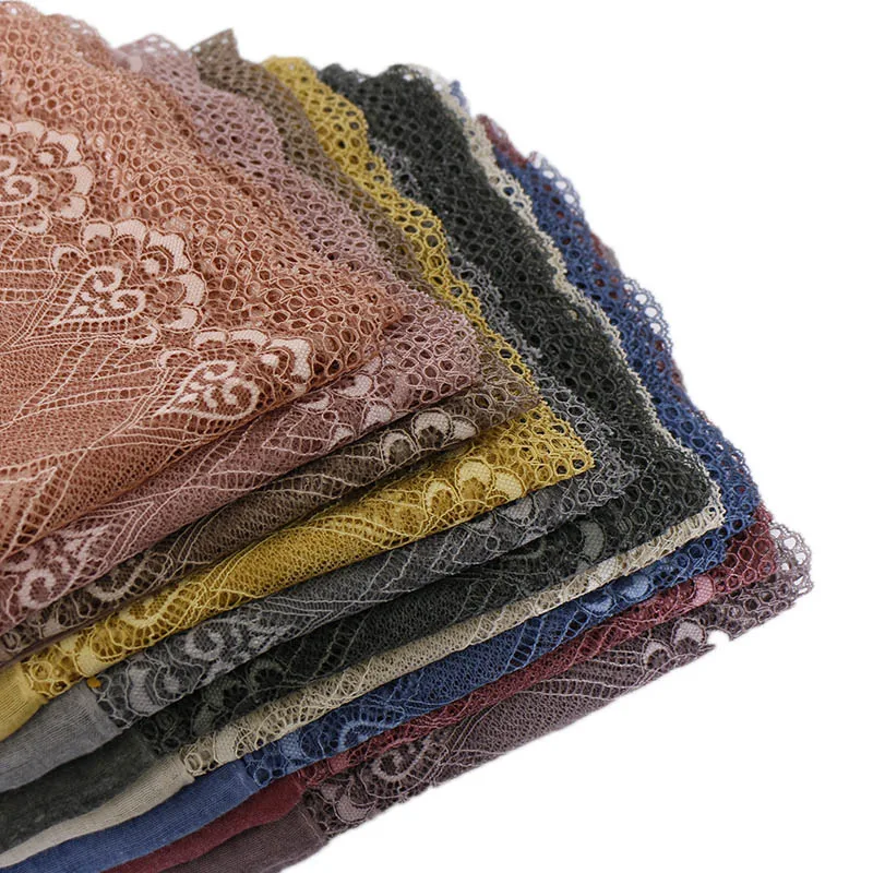 Мягкий женский аксессуар для одежды Модный длинный шарф с кружевом праздничная