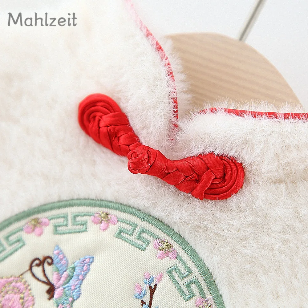 Осенне-зимнее теплое платье принцессы для маленьких девочек Традиционное