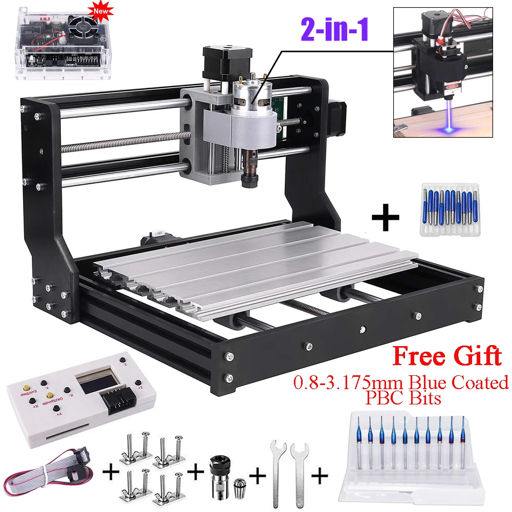 3018 Pro ER11 DIY Мини гравировальный станок с ЧПУ фрезерный для печатных плат дерева