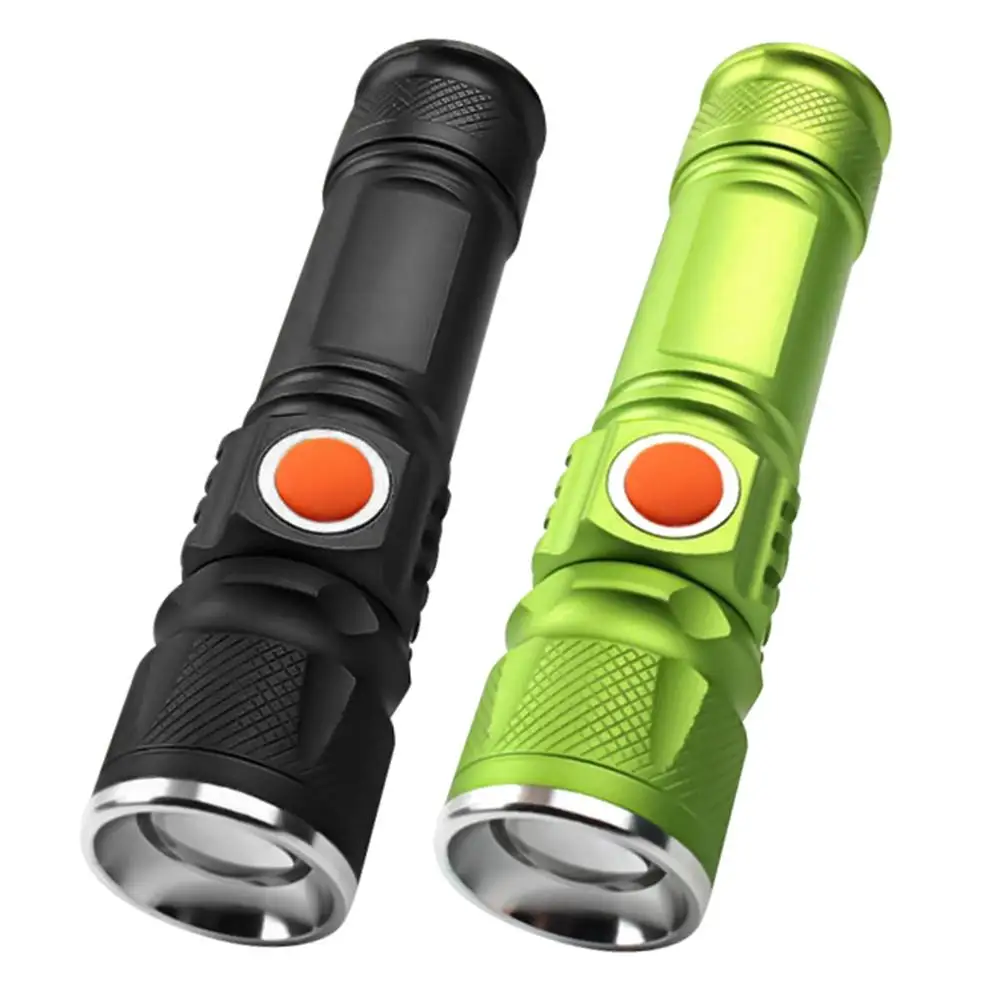 

Мини USB Перезаряжаемый Телескопический масштабируемый T6 светодиодный яркий фонарик наружная лампа