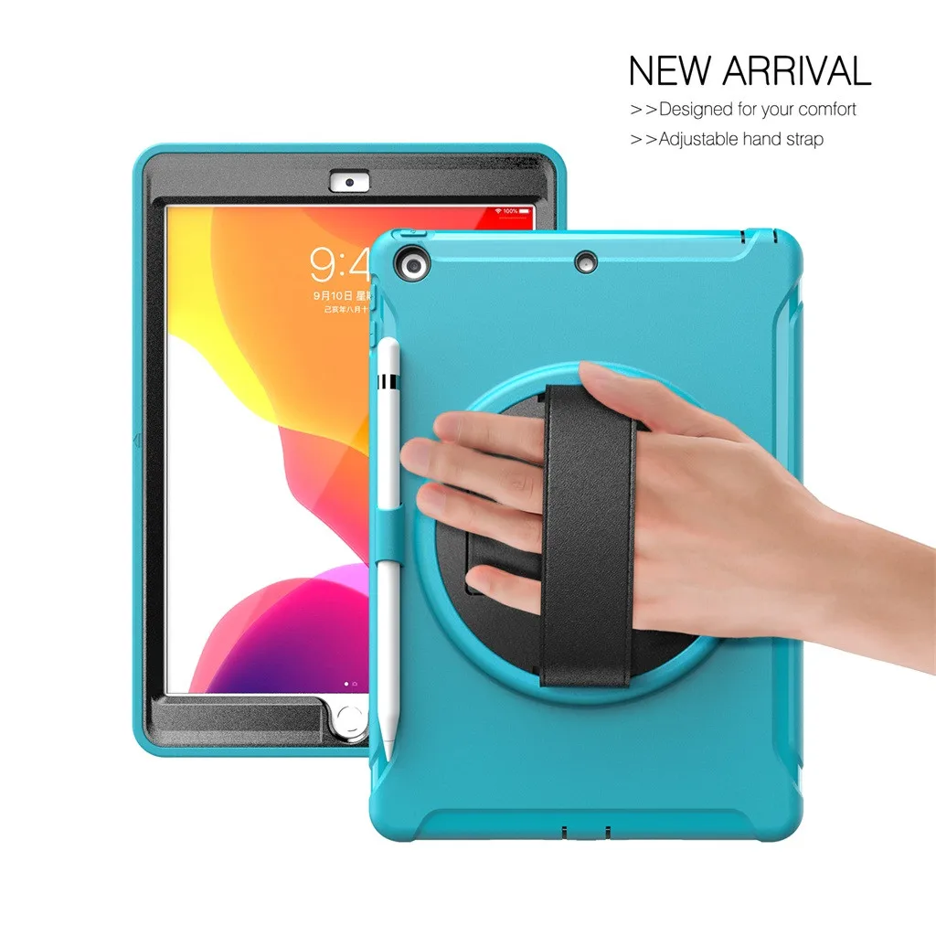 Новый бренд класса люкс для IPad 10 2 дюйма 2019 3-слойный сверхмощный вращающийся на 360