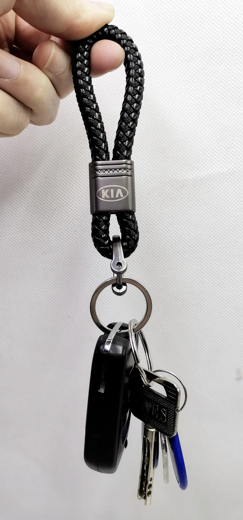 Автомобильный брелок металлический кожаный для ключей rio Cerato K2700 K2900 Magentis Optima Rondo