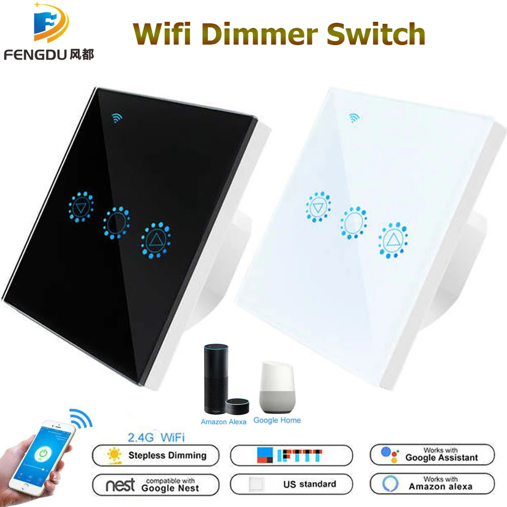 

Wi-Fi-переключатель с регулировкой яркости, 110 В, 220 В
