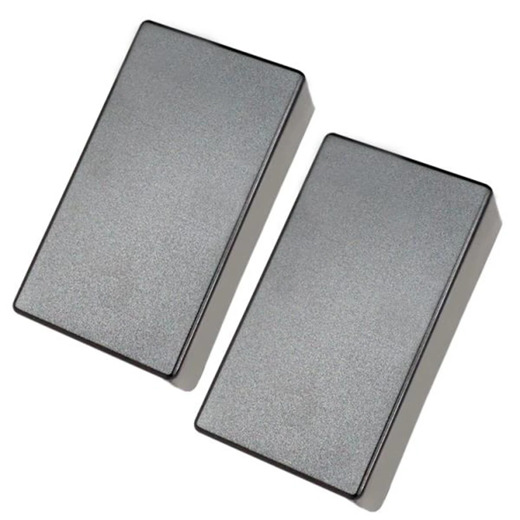 

2x черный запечатанный закрытый гитарный звукосниматель Крышка Сменный фиксатор для электрогитары крышка