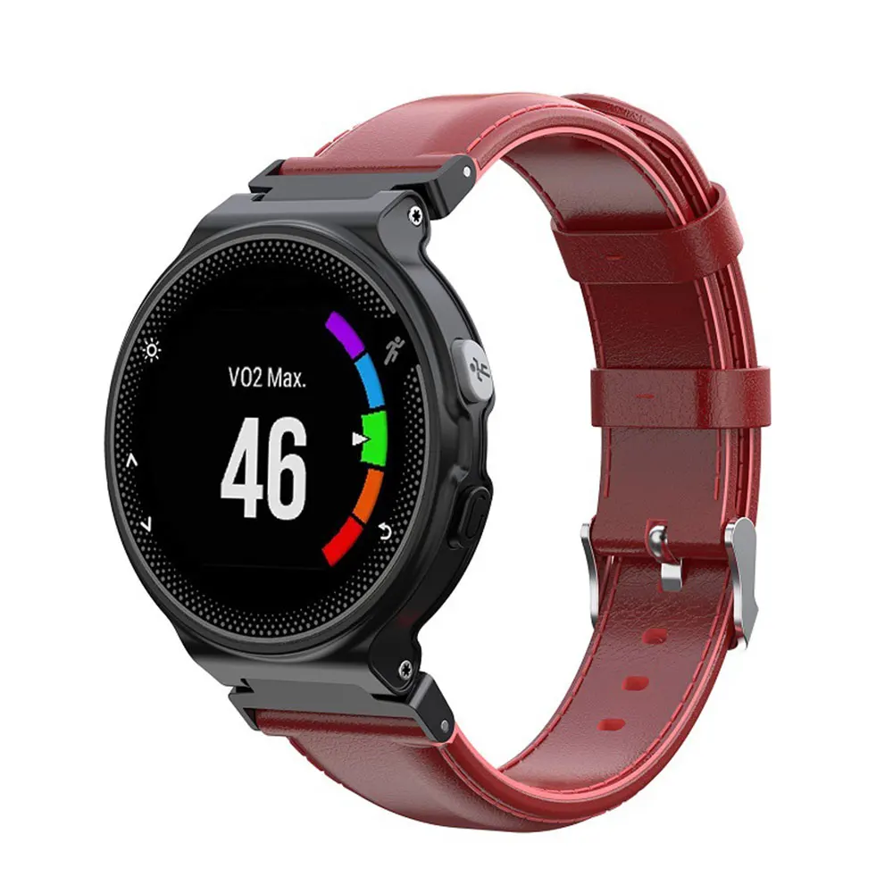 Кожаный ремешок для смарт-часов Garmin Forerunner 220 230 235 спортивный браслет 620 735 735XT S20 S5 S6