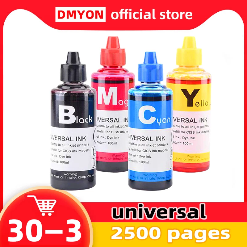 Универсальный комплект чернил для заправки совместимый с картриджем HP Epson Brother