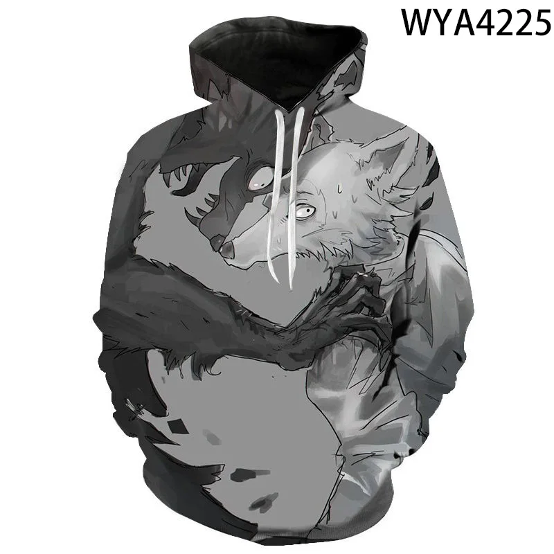 

2021 New Cartoon Hoodie Men's Women's 3D Wolf Animal Pattern Fashion Sweater Boys Girls