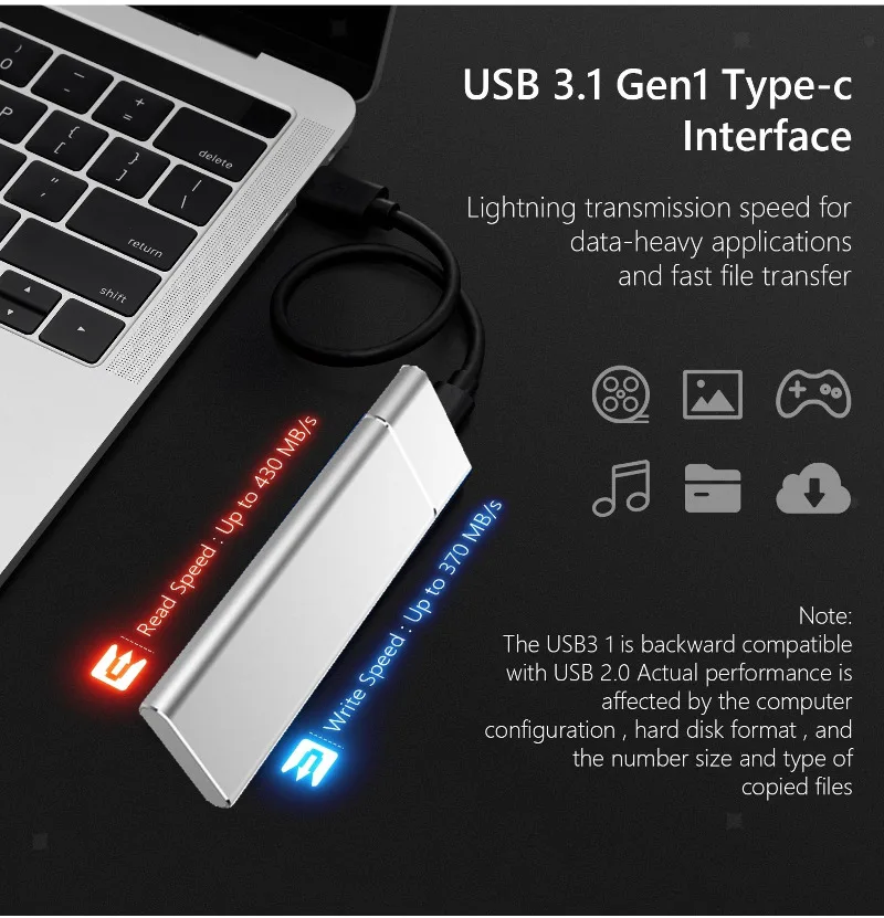 m 2 ssd mobile solid state drive 2tb 1tb storage device hard drive computer portable usb 3 1 mobile hard drives solid state disk free global shipping