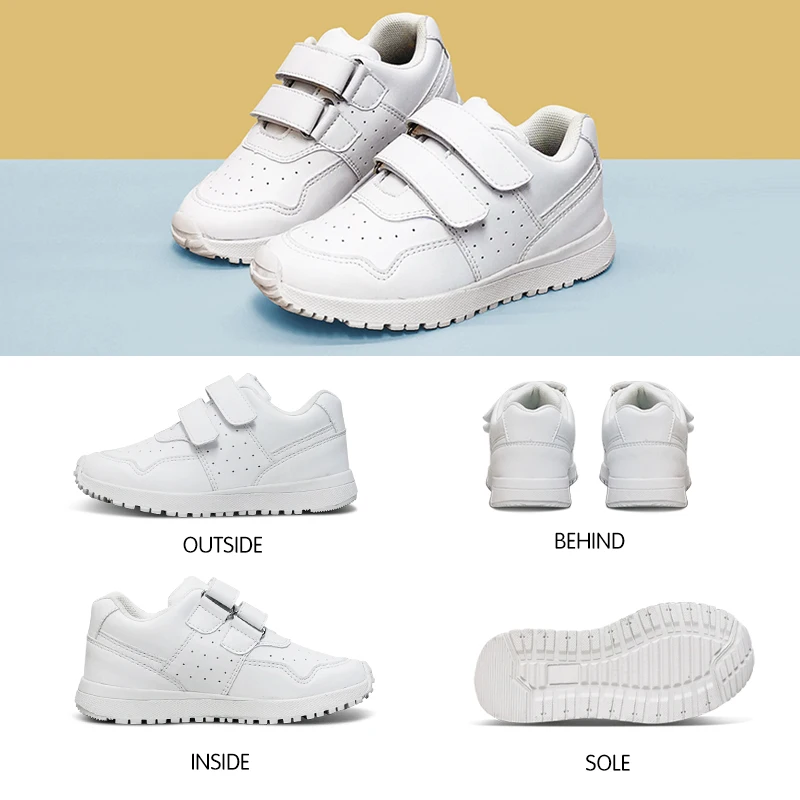 Ortoluckland Kids Shoes Girl Child White Sneakers Toddler Orthopedic Tipsietoes Running Footwear Kindergarten Baby Bootie 4Year | Детская