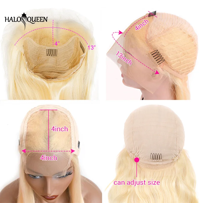 

613 Transparent Lace Wig 13x4 613 Lace Front Wig Honey Blonde Straight Human Hair Lace Frontal Wigs 4x4 613 Closure Wig Remy