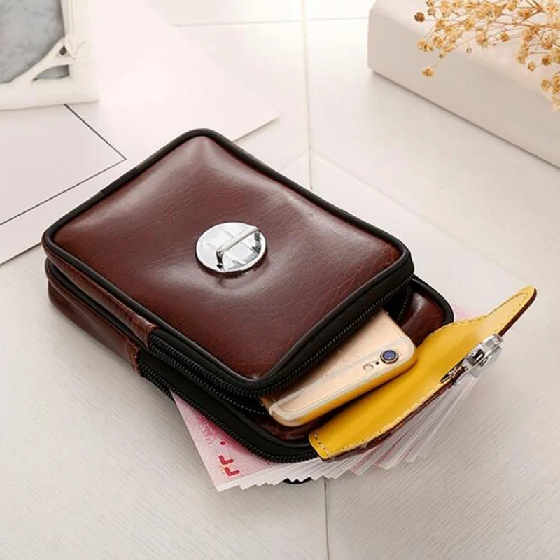 Мужская сумка в винтажном стиле многофункциональная мини-сумка из искусственной