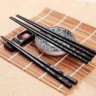 Палочки для еды 1 пара, японские палочки для суши из сплава, Нескользящие, многоразовые палочки для еды, китайский подарок, палочки для еды 918