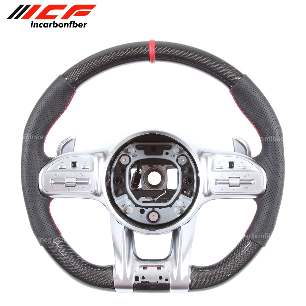 

Carbon Fiber Steering Wheel for Mercedes Benz C63 E63 GT63 S63 GLC63 G63 GLS63 GLE63 SL63 CLS63