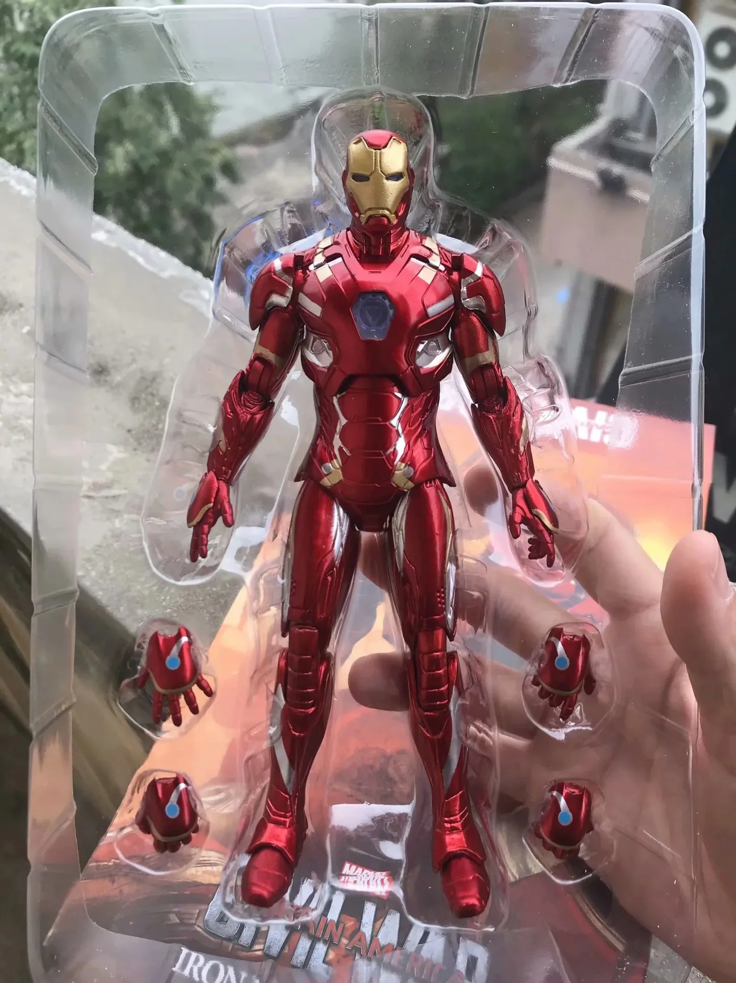 Marvel Ironman MK46 светодиодный свет 17 см фигурка игрушки|Игровые фигурки и