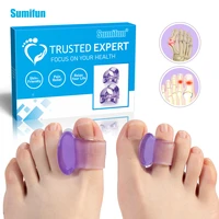 8pcs silicone toes separator toes valgus spacer thumb corrector feet care tool thumb valgus release pad toe separator breathable