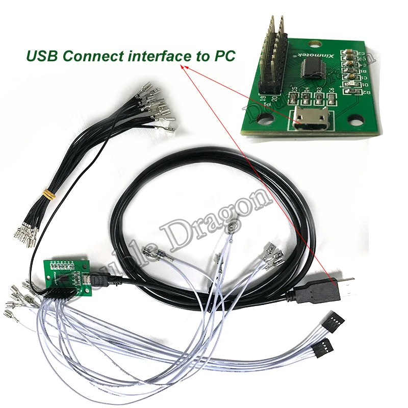 

1 Player USB Zero Delay Encoder Board Joystick Push Button Controller to PC Computer PS3 Android Raspberry Pi Arcade Parts