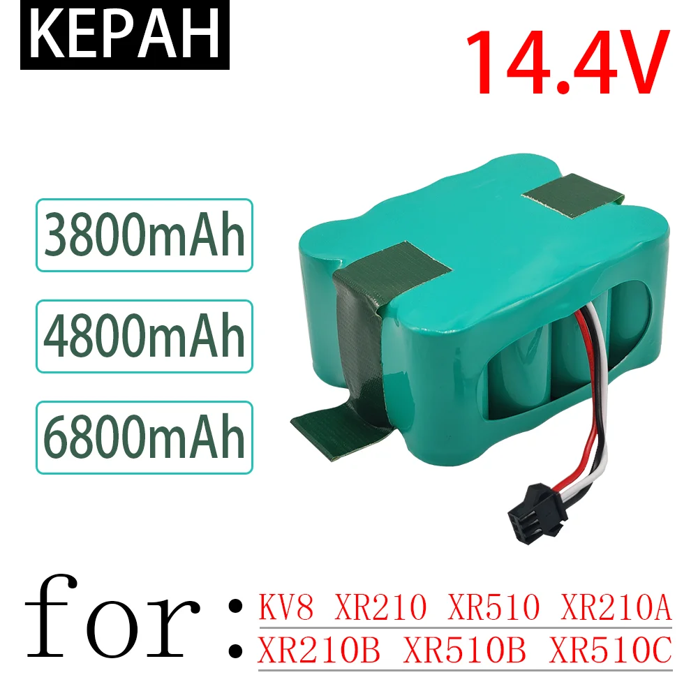 

NEW 14.4V Ni-Mh SC battery 3800mAh-4800mAh-6800mAh for KV8 XR210 XR510 XR210A XR210B XR510B XR510C Staubsauger Kehr robots