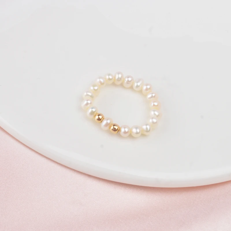 Oval pearl - White ASHIQI модные 3-4 мм Мини Маленькие натуральные кольца из пресноводного жемчуга для женщин Настоящее серебро 925 пробы ювелирные изделия для женщин подарок - Цвет камня: Oval pearl - White