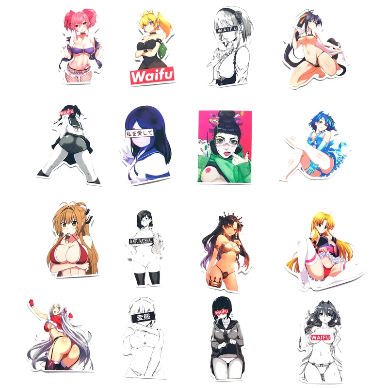 

100pcs Sexy bunny girl waterproof graffiti sticker notebook suitcase skateboard refrigerator car suitcase stickers