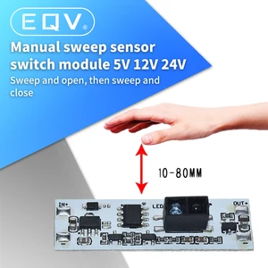 Датчик сканирования на короткое расстояние, ручной сенсорный выключатель, модуль 36 Вт, 3 А, постоянное напряжение для автомобиля, смарт-дома, совместимы с XK-GK-4010A