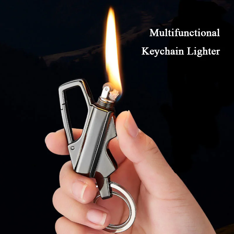 Fluid Creativos Keychain Survival Fire Starter Portable Encendedores Dropship Suppliers