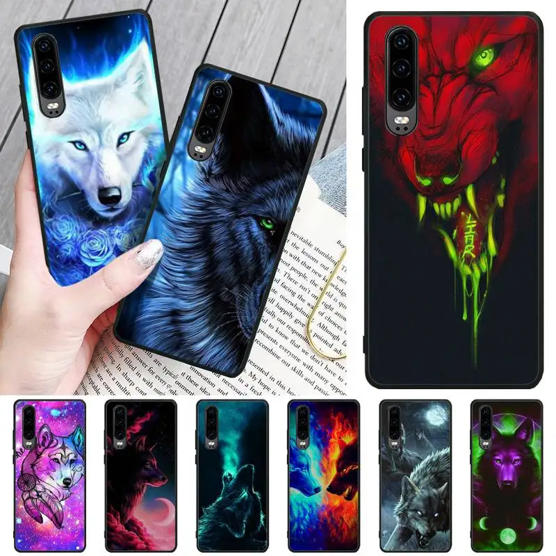 Чехол для телефона HaNismt Fierce Wolves DIY с принтом чехол Huawei P8 lite 2017 P9 P10 20Pro Lite Pro P30lite P Smart